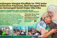 Calon Gubernur Jawa Timur Terpilih, Khofifah Indar Parawansa, mengunjungi Taman Pendidikan Al-Qur’an (TPQ).