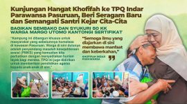 Calon Gubernur Jawa Timur Terpilih, Khofifah Indar Parawansa, mengunjungi Taman Pendidikan Al-Qur’an (TPQ).