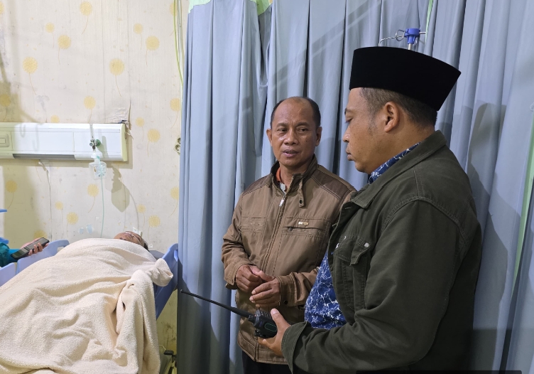 Korban pembacokan saat dirawat di Rumah sakit.