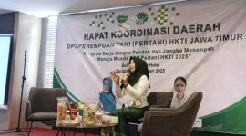 Anggota DPD RI Lia Istifhama hadir dalam Rapat Koordinasi Daerah DPD Perempuan Tani (PERTANI) HKTI Jawa Timur.